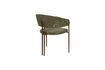 Miniature Chaise en tissu vert Naida 10