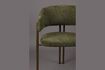 Miniature Chaise en tissu vert Naida 6