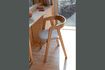 Miniature Chaise en tissue beige Mads 1