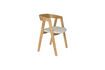 Miniature Chaise en tissue beige Mads 7