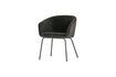 Miniature Chaise en velour noir Sien 4