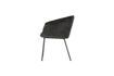 Miniature Chaise en velour noir Sien 5