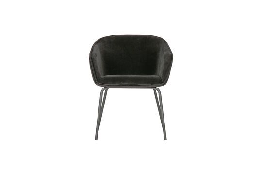 Chaise en velour noir Sien Détouré