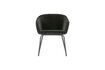 Miniature Chaise en velour noir Sien 1