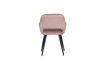 Miniature Chaise en velour rose clair Jelle 5