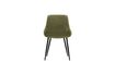 Miniature Chaise en velour vert Selin 1