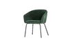 Miniature Chaise en velour vert Sien 2