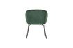 Miniature Chaise en velour vert Sien 4
