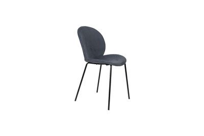 Chaise en velours bleu Bonnet