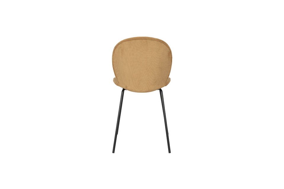 Chaise en velours ochre Bonnet - 7