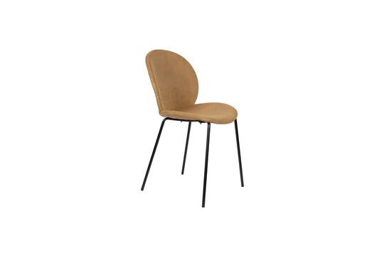 Chaise en velours ochre Bonnet