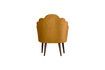 Miniature Chaise en velours ochre Schelp 4