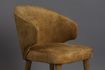 Miniature Chaise en velours ocre Lunar 2