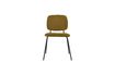 Miniature Chaise en velours olive Lao 3