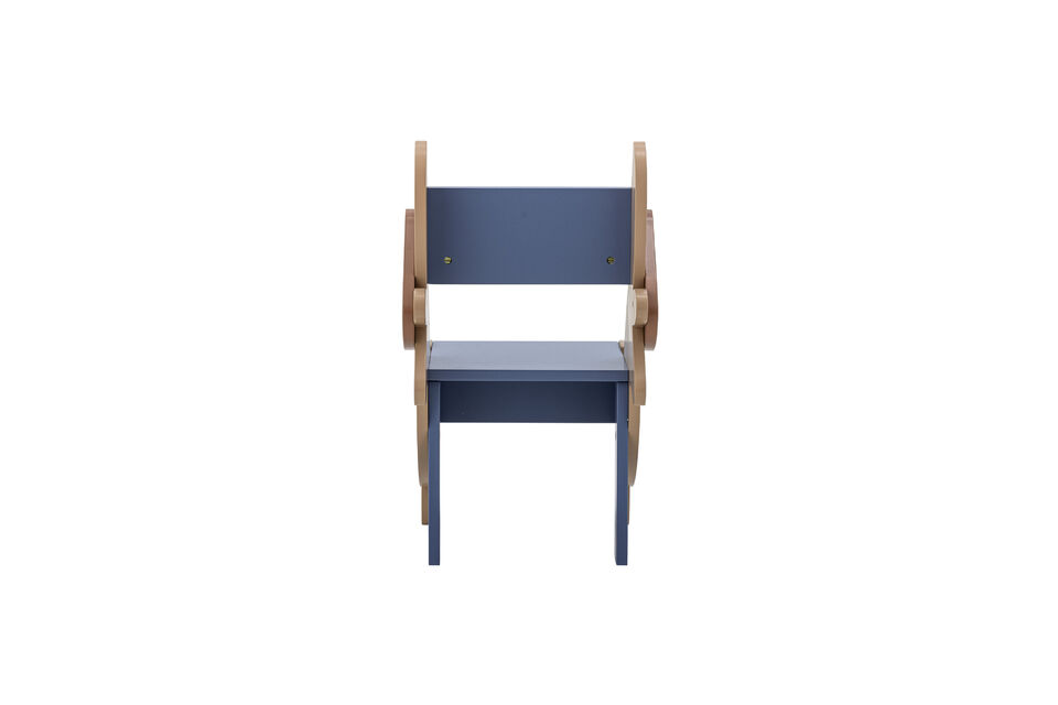 Chaise enfant L44xH57xW33 cm en MDF multicolore Charlie - 5