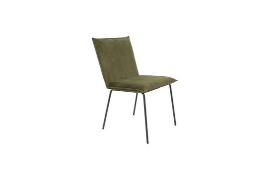 Chaise Floke en velours vert olive