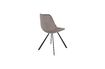 Miniature Chaise Franky en velours gris 7