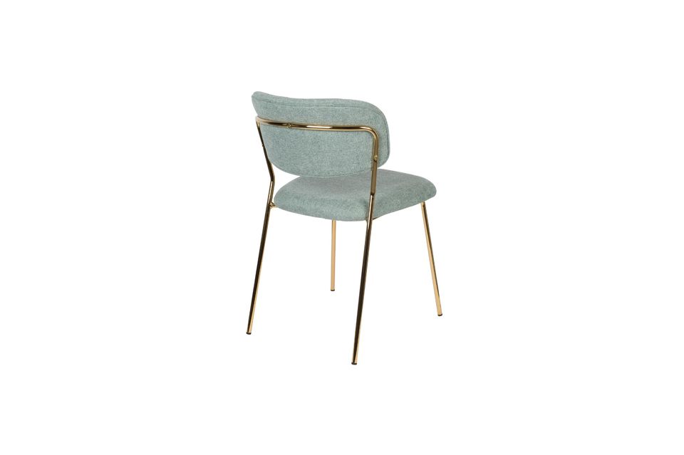 Chaise Jolien or et vert Clair - 7