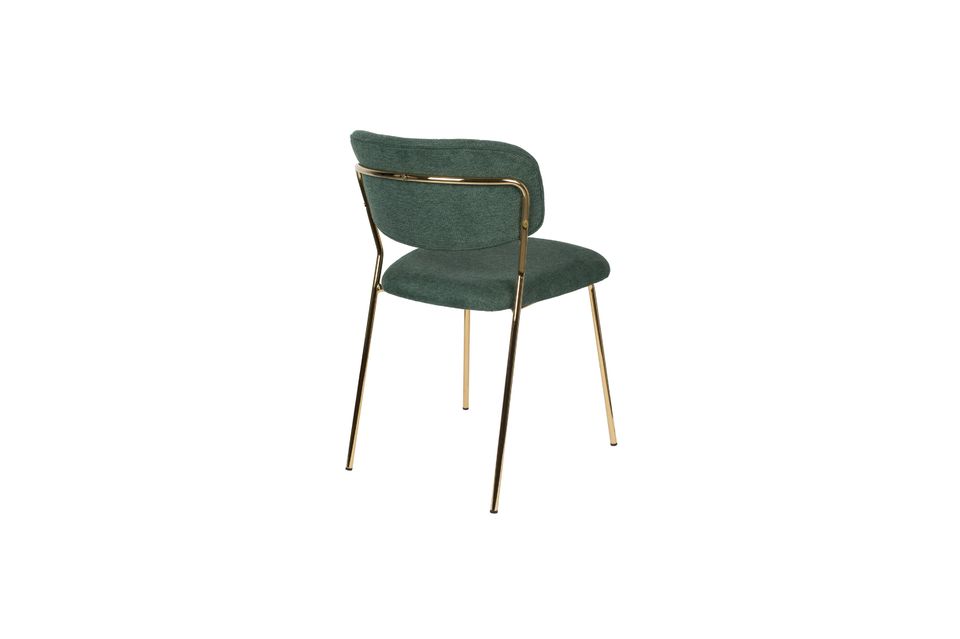 Chaise Jolien or et vert Foncé - 8