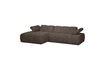 Miniatuur Chaise longue bank links bouclé bruin melange MOJO 4