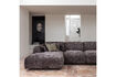 Miniatuur Chaise longue bank links chenille warmbruin CLOUD 2