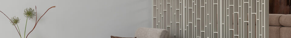 Benadrukte materialen Chaise longue bank links naturel melange NOVI