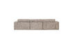 Miniatuur Chaise longue bank links naturel melange NOVI 6