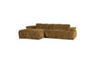 Miniatuur Chaise longue bank links ribstof honinggeel Mojo 1