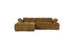 Miniatuur Chaise longue bank links ribstof honinggeel Mojo 4