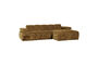 Miniatuur Chaise longue bank rechts ribstof honinggeel Mojo Productfoto