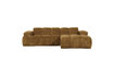 Miniatuur Chaise longue bank rechts ribstof honinggeel Mojo 2