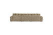 Miniatuur Chaise longue bank rechts structuur velvet Wheatfield SECOND DATE 4