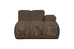 Miniature Chaise longue droite bouclé mélange brun Mojo 2
