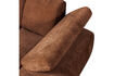 Miniature Chaise longue droite tissu côtelé brun rouille MOJO 8