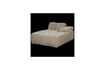 Miniature Chaise longue droite tissu côtelé sable foncé Mojo 1