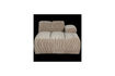 Miniature Chaise longue droite tissu côtelé sable foncé Mojo 2