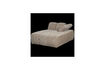 Miniature Chaise longue droite tissu côtelé sable foncé Mojo 4