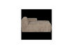 Miniature Chaise longue droite tissu côtelé sable foncé Mojo 6