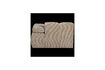 Miniature Chaise longue droite tissu côtelé sable foncé Mojo 7