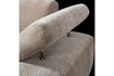 Miniature Chaise longue droite tissu côtelé sable foncé Mojo 9