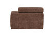 Miniatuur Chaise longue element arm rechts ribstof Mokkabruin NOVI 5