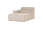 Miniature Chaise Longue Element Left Bouclé Natural NOVI Clipped
