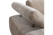 Miniature Chaise longue element left dark sand rib fabric Mojo 8