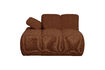 Miniatuur Chaise longue element links bouclé roestbruin Mojo 3