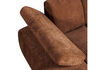 Miniatuur Chaise longue element links ribstof roestbruin MOJO 8