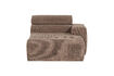 Miniature Chaise longue element right arm rib fabric taupe NOVI 2