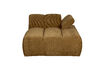 Miniature Chaise longue element right rib fabric honey yellow Mojo 3
