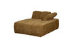 Miniature Chaise longue element right rib fabric honey yellow Mojo 4