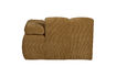 Miniature Chaise longue element right rib fabric honey yellow Mojo 7