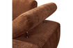 Miniature Chaise longue element right rib fabric rust brown MOJO 9